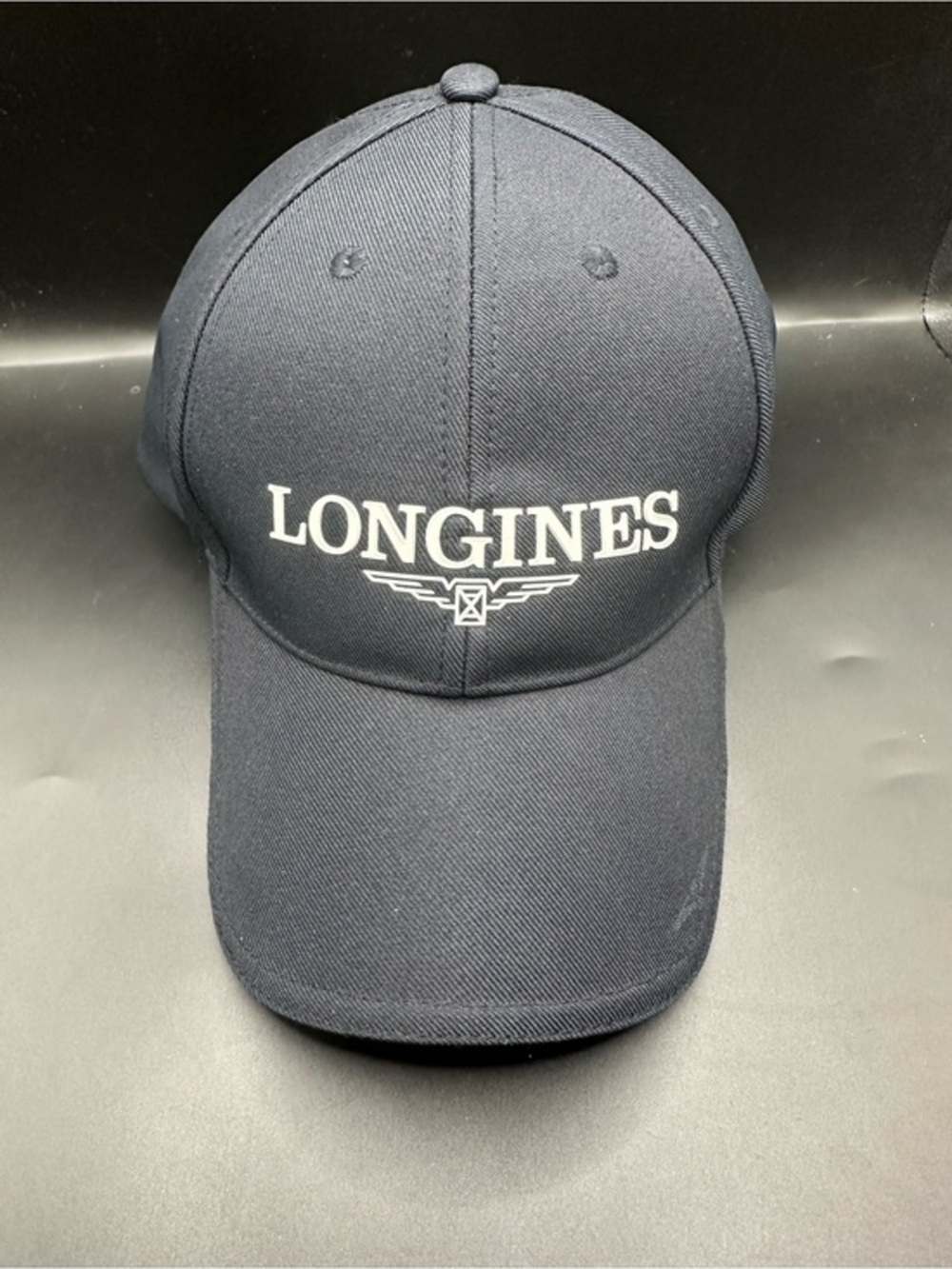 Longines Navy Logo Embroidered Baseball Cap